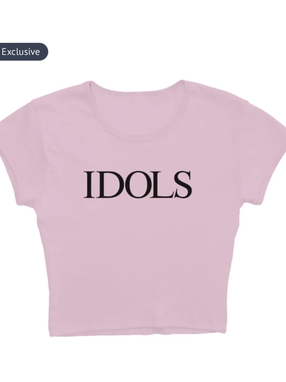 YUNGBLUD Pink baby tee IDOLS WEEP NEW
